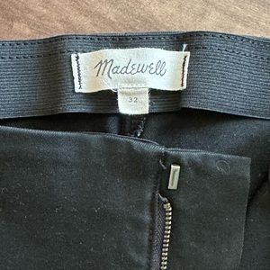Madewell Black Pants, High Waist, Size 32 Like New